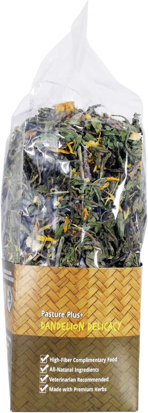 Exotic Nutrition Pasture Plus+ Dandelion Delicacy - Healthy Natural High-Fiber Dried Flower Treat - Guinea Pigs, Rabbits, Chinchillas, Prairie Dogs, Degus, Hamsters, Gerbils & Other Small Pets - Image 4