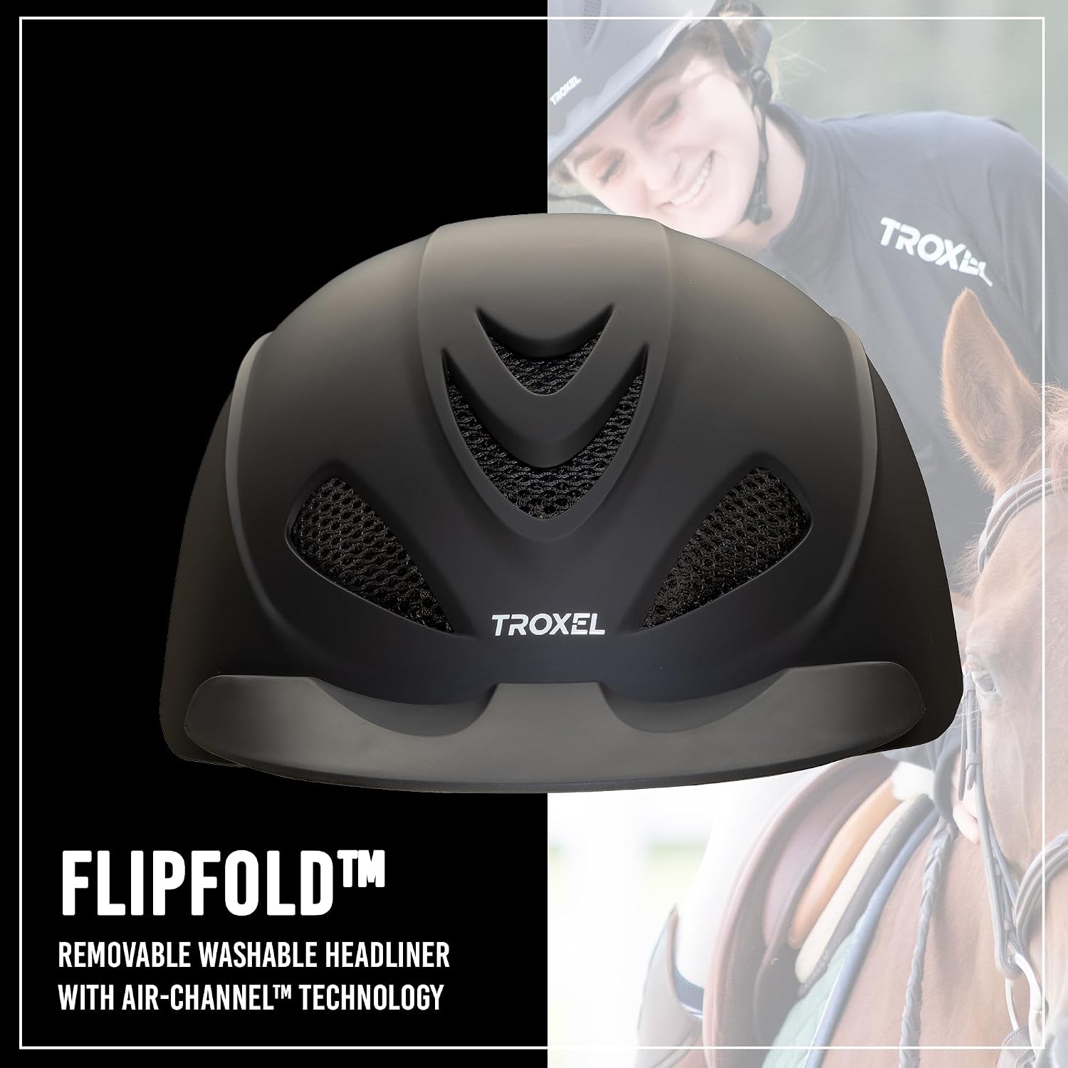 Troxel Liberty Ultralight Horse Riding Helmet, Low-Profile Adjustable Design, Safety Horseback Riding Gear - Image 3