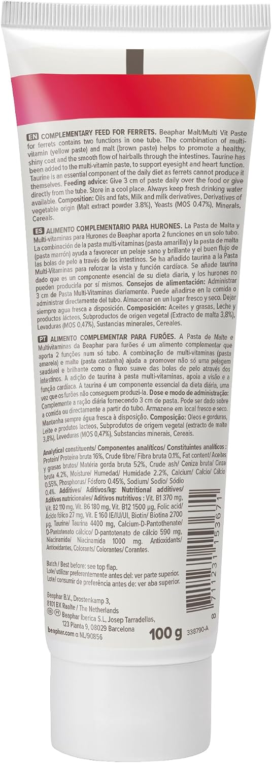 Beaphar Malt Paste Ferrets Vitamin Supplement & Treat - Image 2