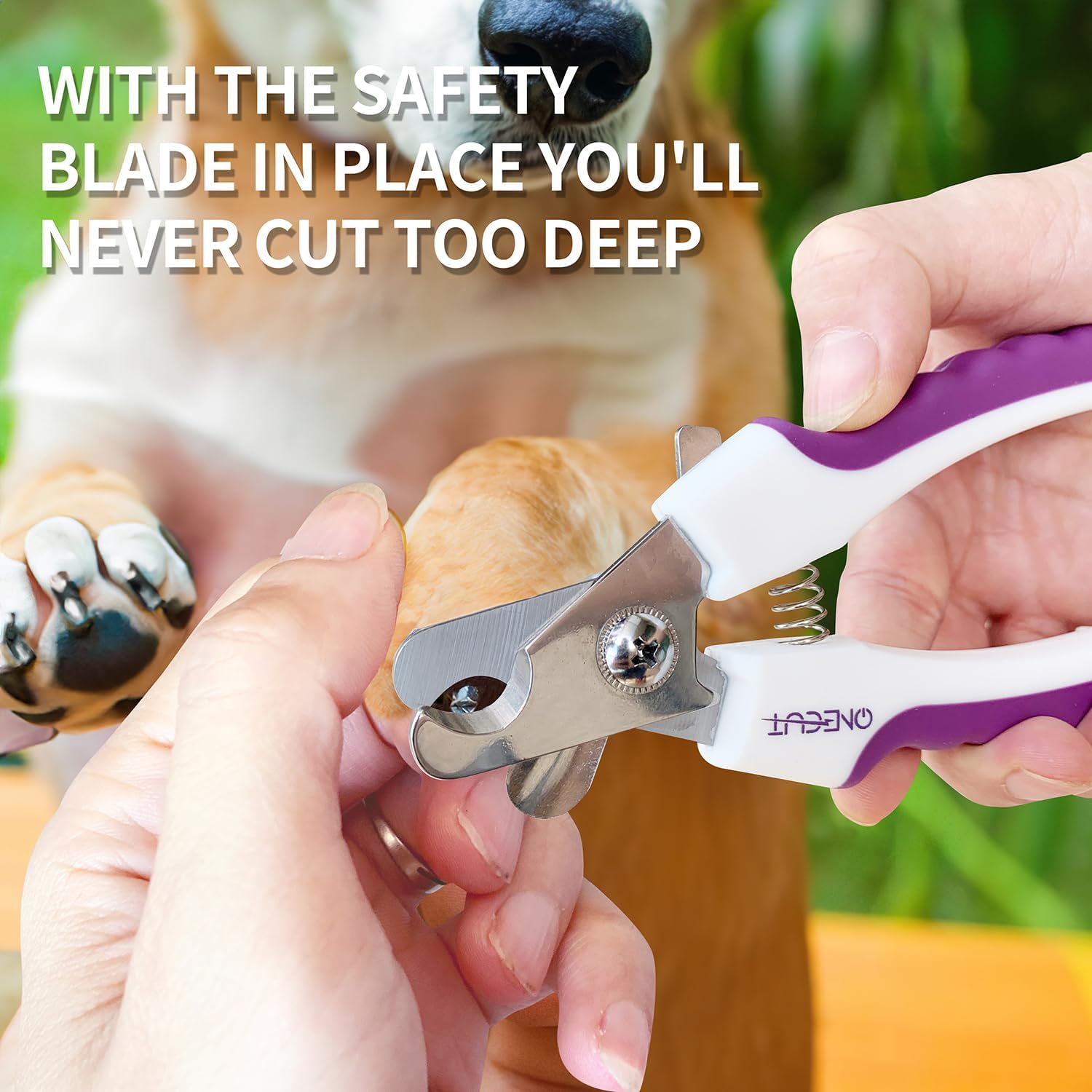 6" Dog Nail Clippers for Small, Medium and Large Breed Professional Pet Nail Trimmers -Suitable for Cats, Rabbits and Guinea Pigs with Safety Guard to Avoid Over Cutting (Pink) - Image 4