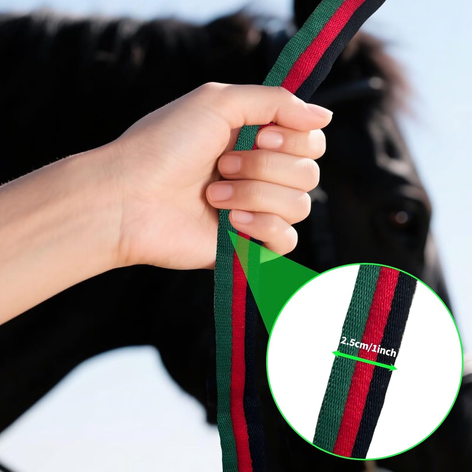 Lunge Line for Horse, Premium Equine Lunge Line with Swivel Bolt Snap for Accurate Equestrian Training, Competition, and Daily Use, 26 ft (8 Meters) - Image 5