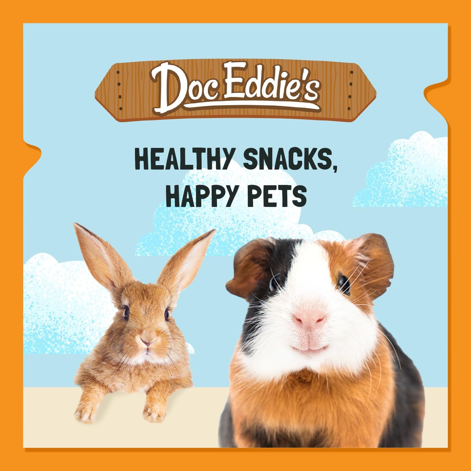 DOC EDDIE'S Vitamin C Bites Soft & Chewy Treats for Hamster, Rabbit, Chinchilla, Bunny, Gerbil, Mouse, Rat, Hedgehog, Squirrel, & Guinea Pig Friendly - Made w/Real Fruit & Organic, New & Tastier - Image 2
