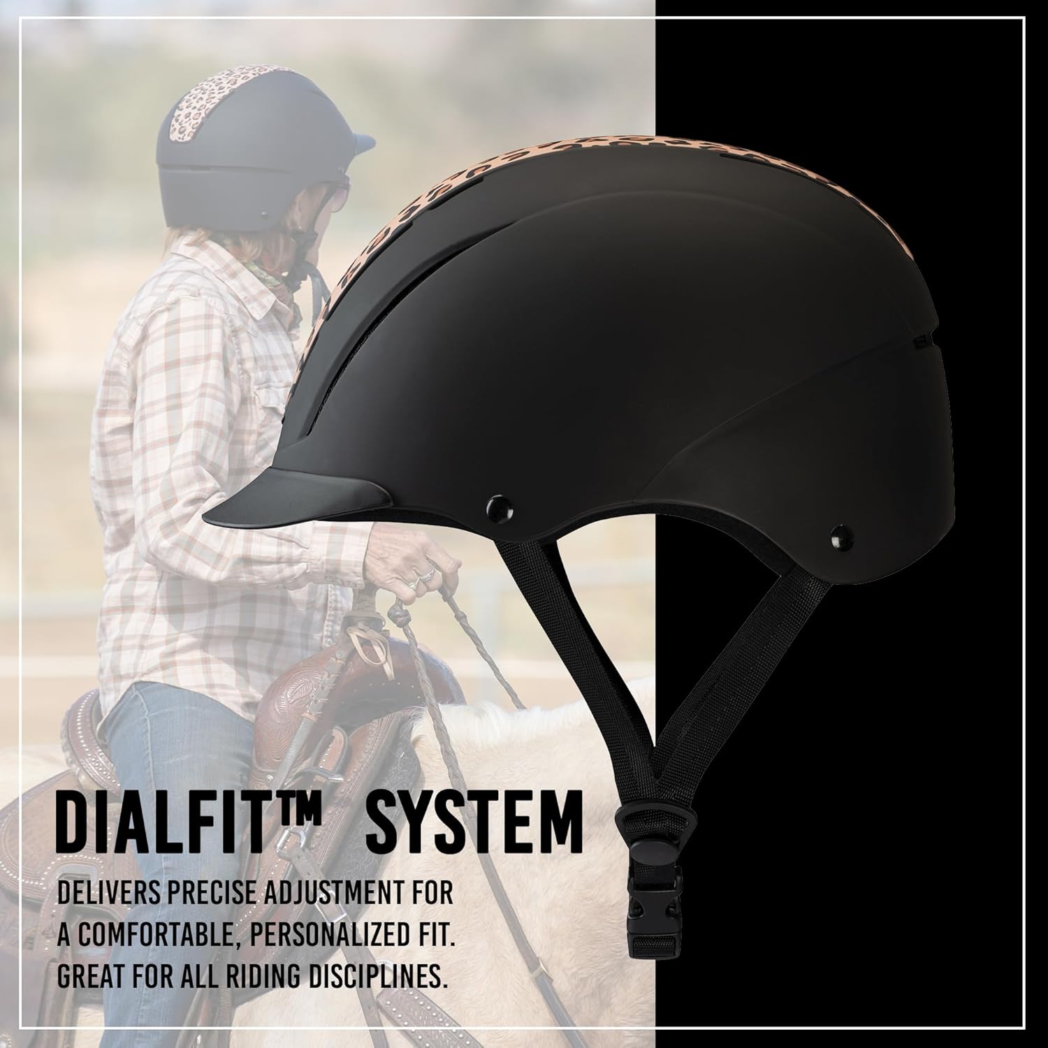 Troxel Spirit Duratec Full Coverage Horse Riding Helmet, Low-Profile Adjustable Design, Safety Horseback Riding Gear - Image 4