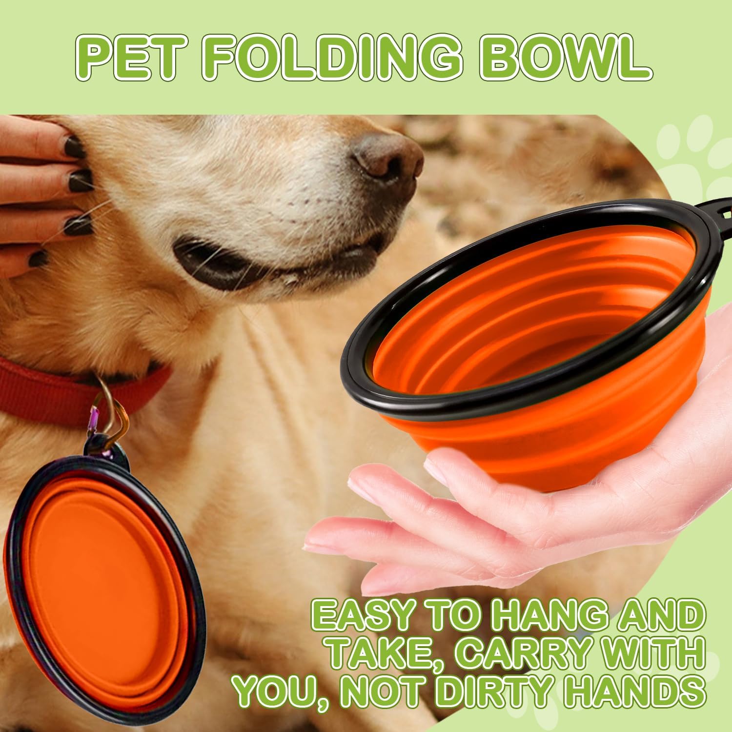 Dog Treat Pouch for Training -6 PCS Dog Training Treat Bag with Clicker, Poop Bag Dispenser, Whistle, Collapsible Bowl, Silicone Pouch, Adjustable Waist Pack for Dog Walk, Park, Outdoor Charcoal Gray - Image 5