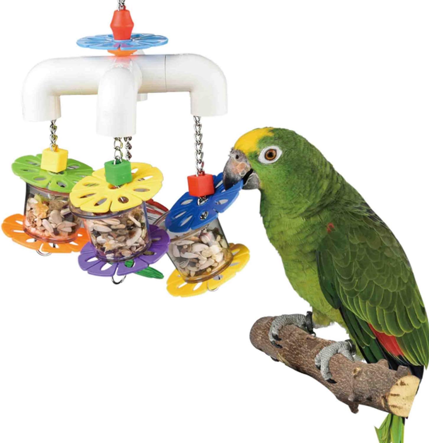 Mobile Forager - Durable Fun Treat Foraging Cage Accessory Toy - Sugar Gliders, Squirrels, Chinchillas, Prairie Dogs, Degus, Opossums, Marmosets, Monkeys, Parrots, Birds, Rats, Hamsters & Gerbils - Image 4