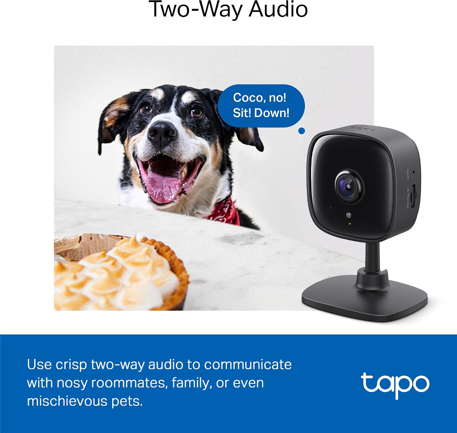 Tapo 1080P Indoor Wired Security Camera - Works as a Baby Monitor & Pet Camera, Motion Detection, 2-Way Audio, Siren, Night Vision, Subscription-Free Local Storage or Optional Cloud, C101 - Image 7