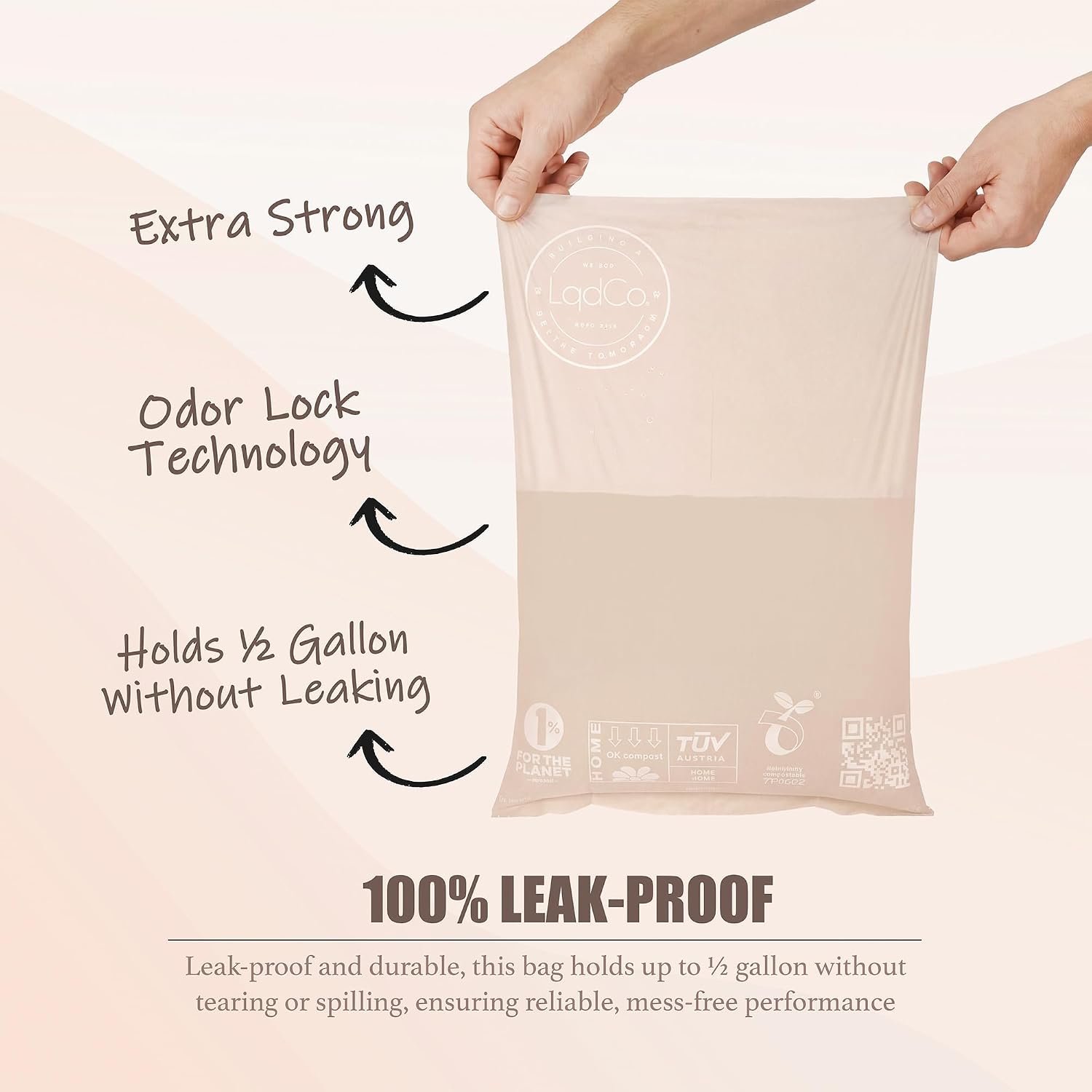 Bio-Based Dog Poop Bags, Silky Soft & Leak-Proof, Lavender-Scented, Made from Cornstarch 16 Rolls, 240 Bags - Image 3