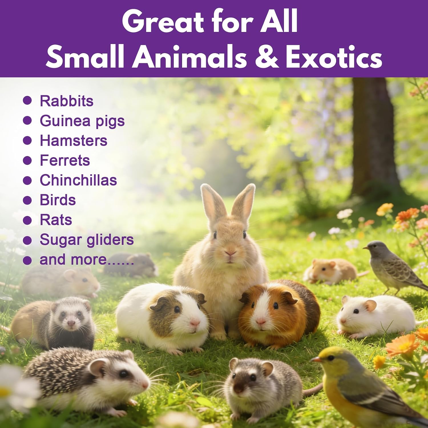 Topical Solution for Rabbits, Guinea Pigs & Exotics, Relieves Ear & Skin Infections, Scratching & Wounds, for Hamsters, Ferrets & Birds, Antibiotic-Free & Safe if Licked, 4 oz - Image 3