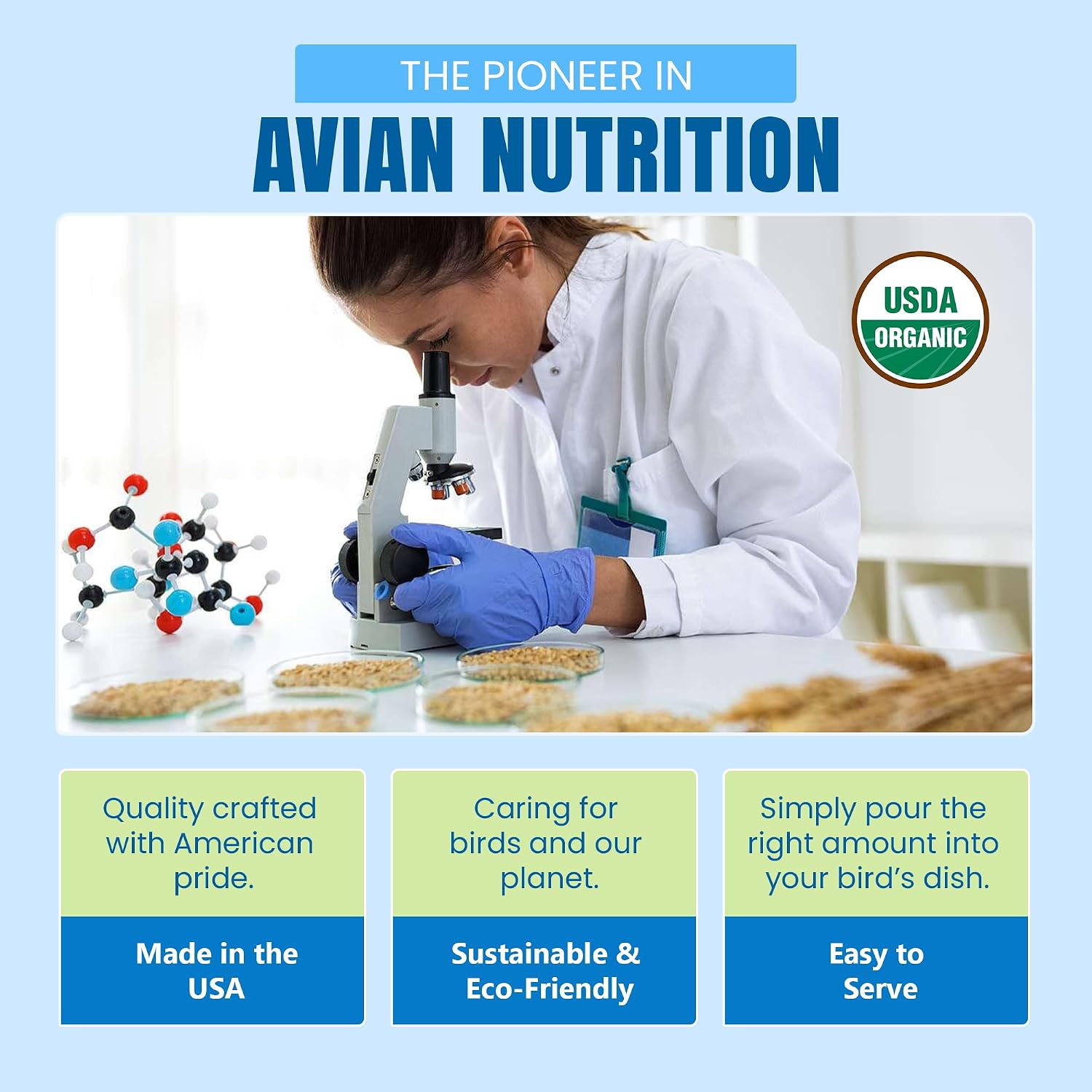 Harrison's Organic Premium Pellets- a Well-Balanced, Certified Organic Small to Medium Pet Bird Diet—No Soy, Corn, and Peanuts for Those Seeking to Avoid These Ingredients - Image 5