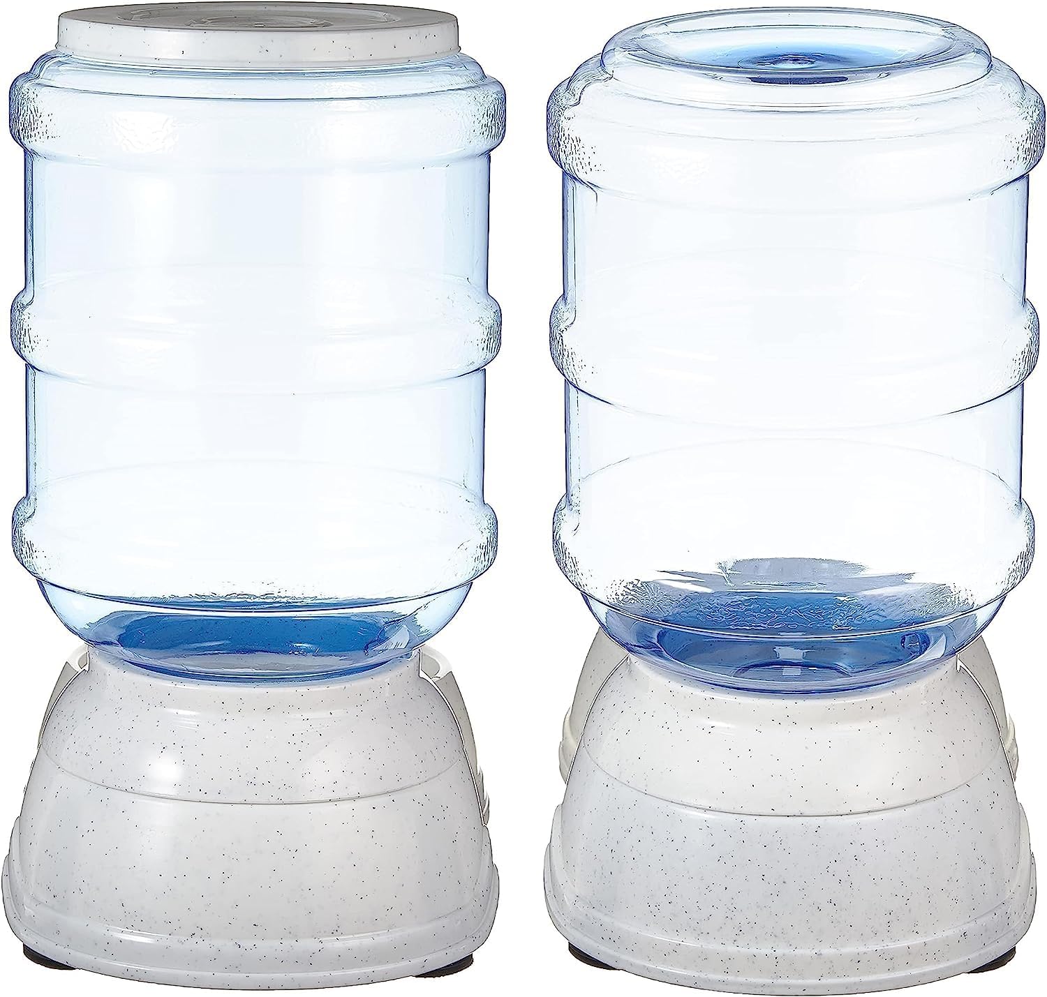 Amazon Basics Automatic Pet Water Dispenser and Gravity Food Feeder Set for Cat and Dog, Easy to Clean, 152fl.oz food feeder, 135.3fl.oz water dispenser, Small, Pack of 2 - Image 5