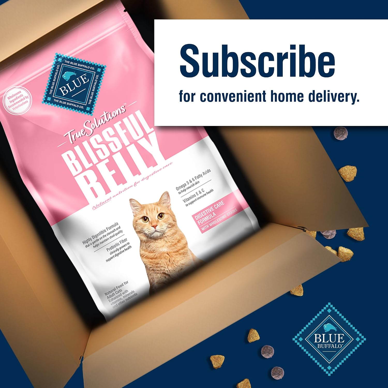 Blue Buffalo True Solutions Digestive Care Natural Dry Cat Food for Adult Cats, Chicken, 3.5-lb. Bag - Image 11