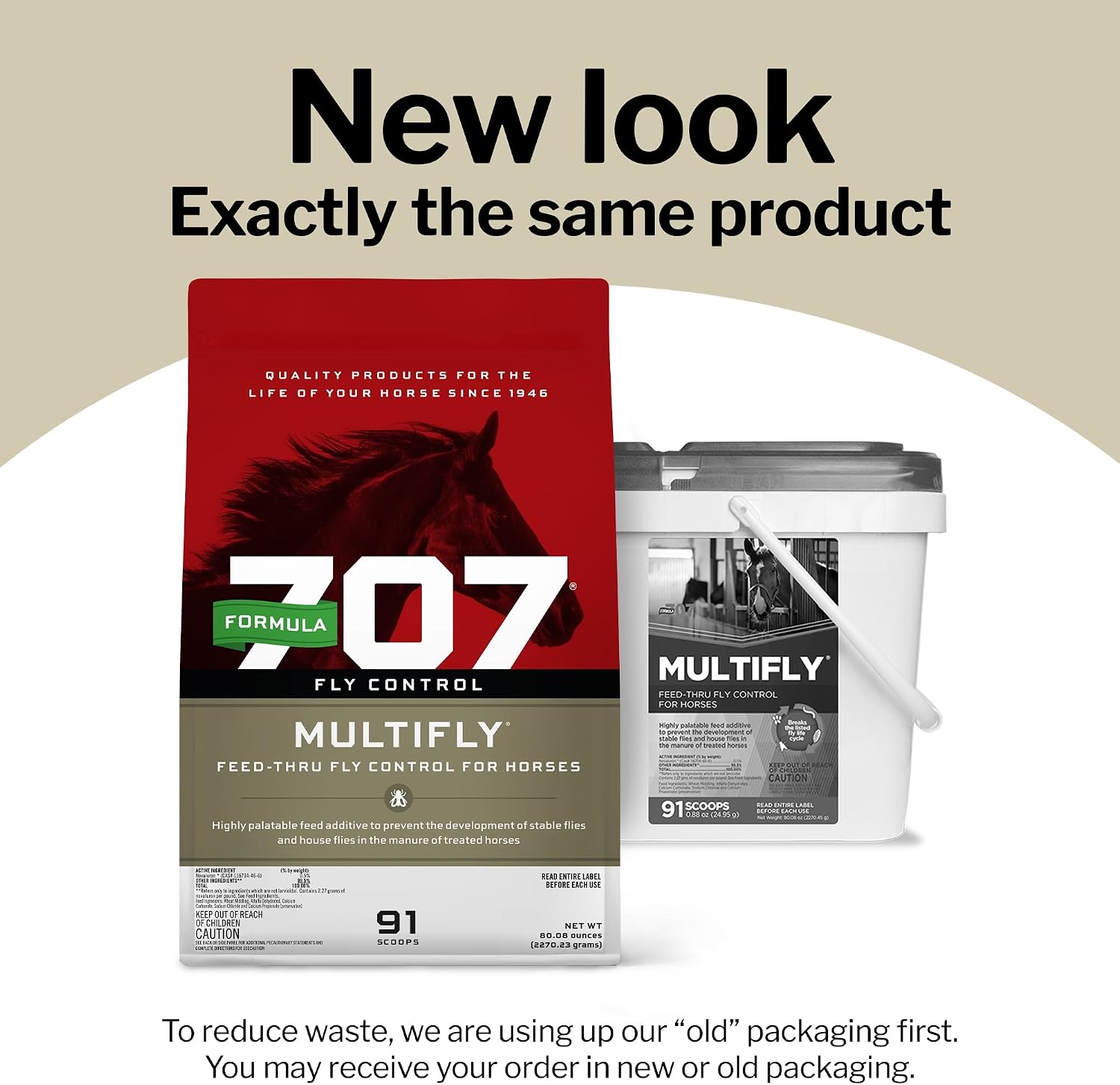 Formula 707 MultiFly Feed-Thru Fly Control Pellets for Horses - Palatable & Safe Fly Population Reduction (5 lb Bag - 91 Servings) - Image 2