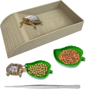 NGORAY Tortoise Feeding Dish with R...