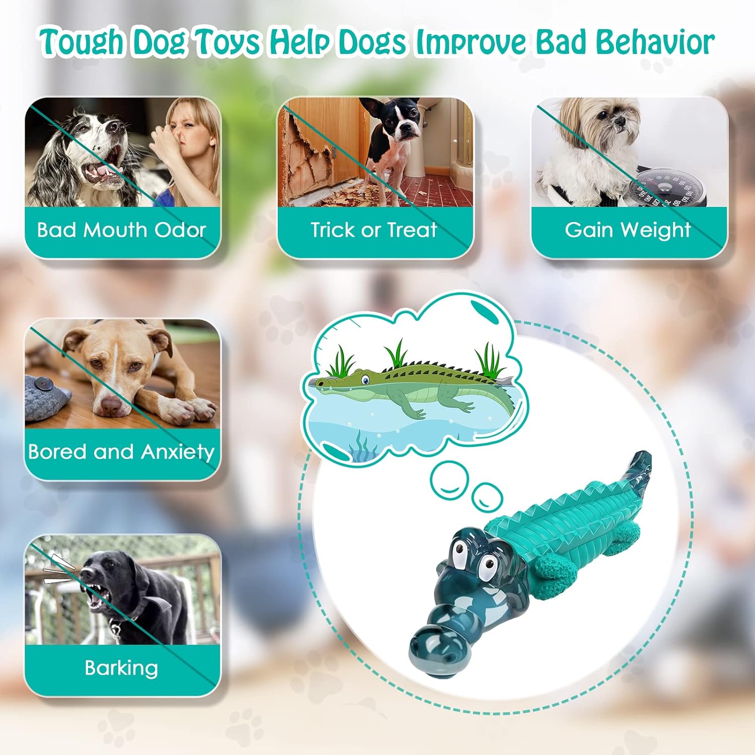 Jeefome Dog Toys for Aggressive Chewers - Tough, Indestructible Dog Chew Toys for Large, Medium, Small Breed Dogs to Keep Them Busy - Image 4