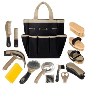 Horse Grooming Kit, 14-in-1 Profess...