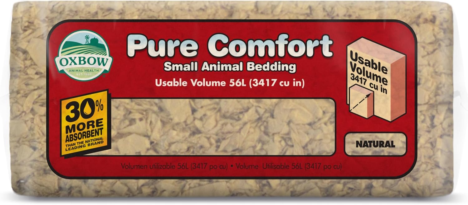 Oxbow Pure Comfort Bedding, Rabbit, Hamster, & Guinea Pig Bedding, Bunny Supplies for Litter Box, Pet Safe, 99.9% Non-Dust, Natural, 56 Liter Bag - Image 7