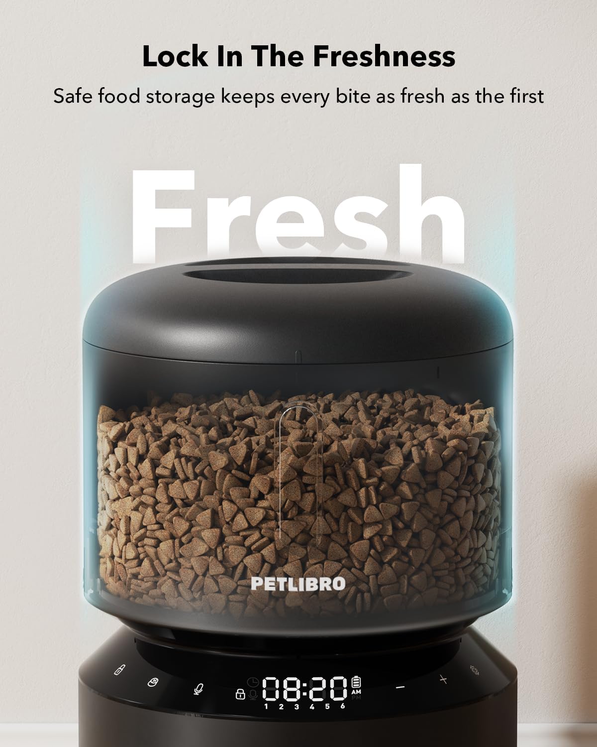 PETLIBRO Automatic Cat Feeder – 3L Programmable Pet Food Dispenser with Airtight Storage, Timed Portion Control, Voice Meal Call & Dual Power Supply, Clog-Free Healthy Feeding for Cats & Small Dogs - Image 2
