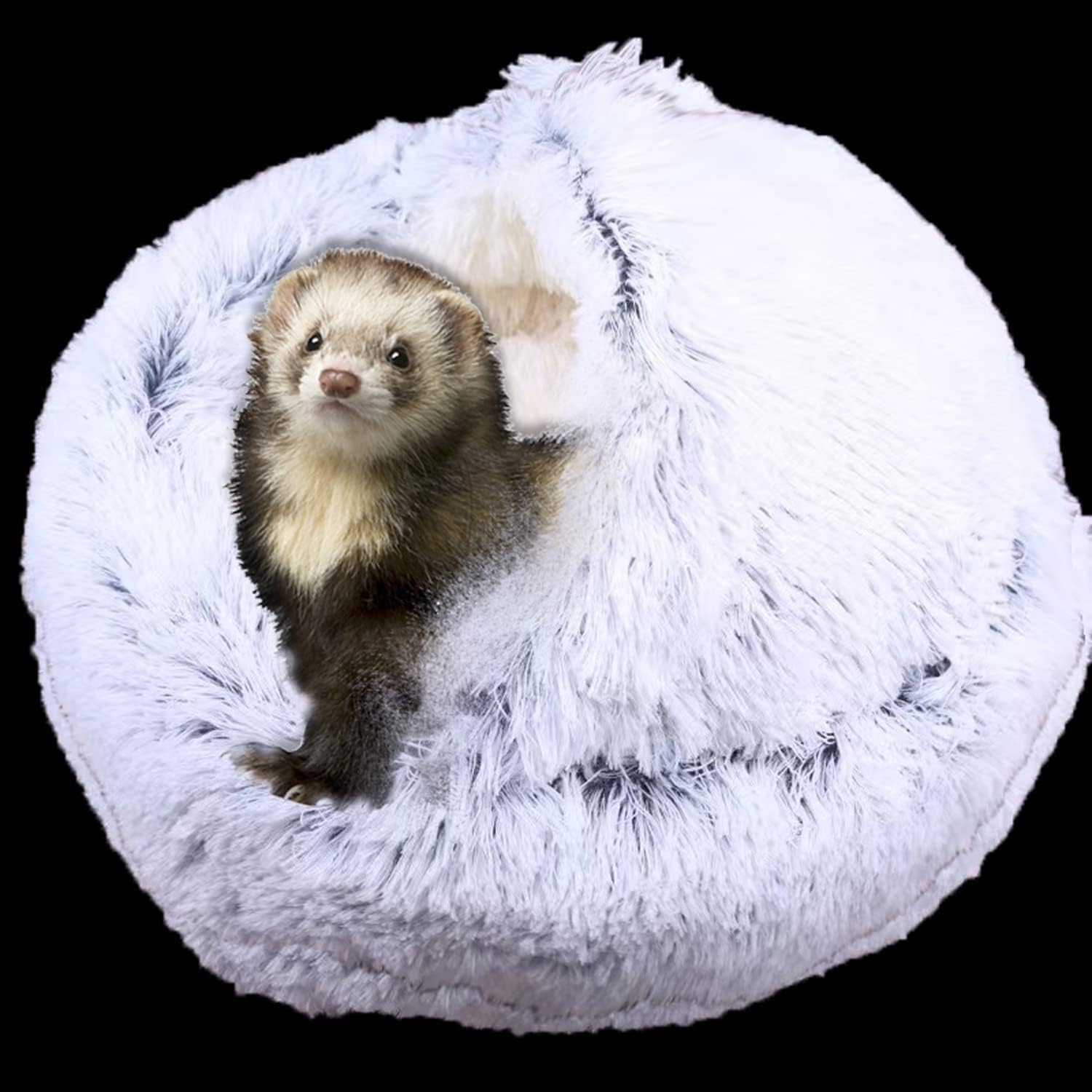 Ferret Bed Cave and Hideouts,Ferret Hideaway Bed Accessories for Cage Ferret Beds and Hideouts (Gray)