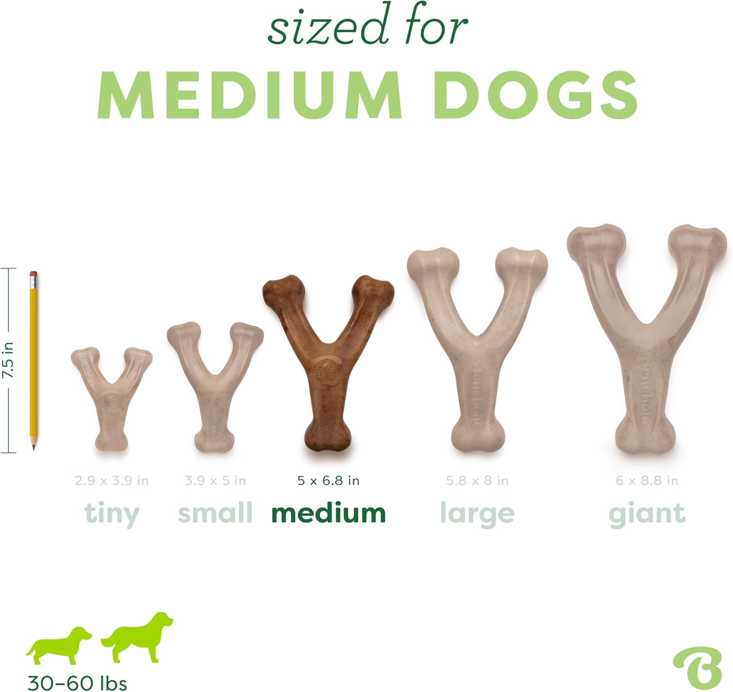 Benebone Wishbone Durable Dog Chew Toy for Aggressive Chewers, Real Bacon, Made in USA, Medium - Image 4