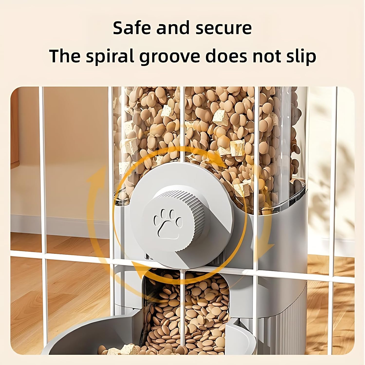 GPY Automatic Hanging Gravity Pet Feeder and Water Dispenser Set ,Automatic Rabbit Feeder and Dog Water Dispenser for Dogs Cats Pets Animals Large Capacity (Blue Water Feeder&Food Feeder) (Grey) - Image 8