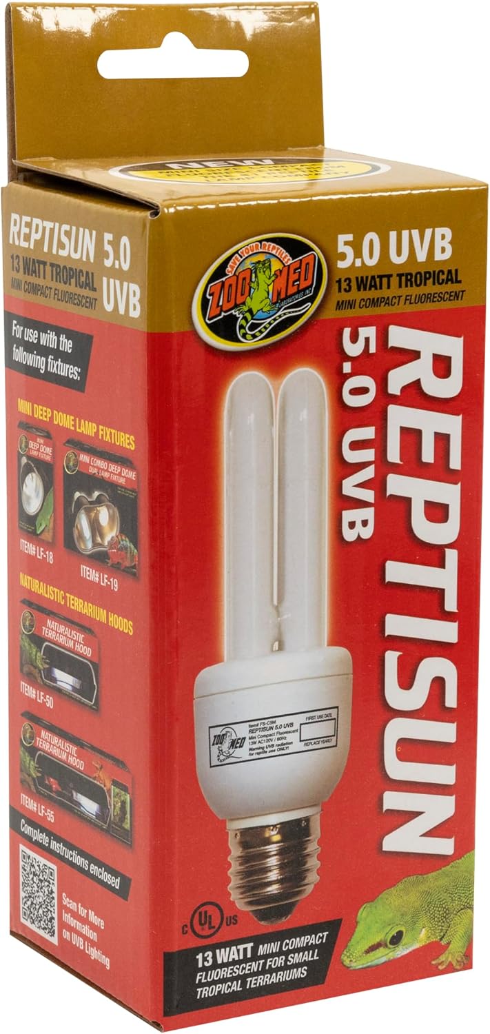 Zoo Med ReptiSun 5.0 Mini Compact Fluorescent Lamp 13 Watts - Image 7