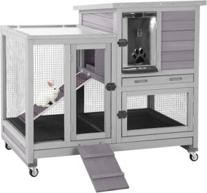GUTINNEEN Rabbit Hutch Indoor Rabbi...