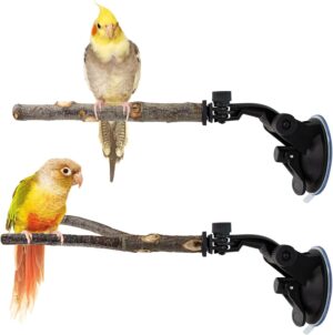 2 Pcs Parrot Perch Stand, Strong Su...