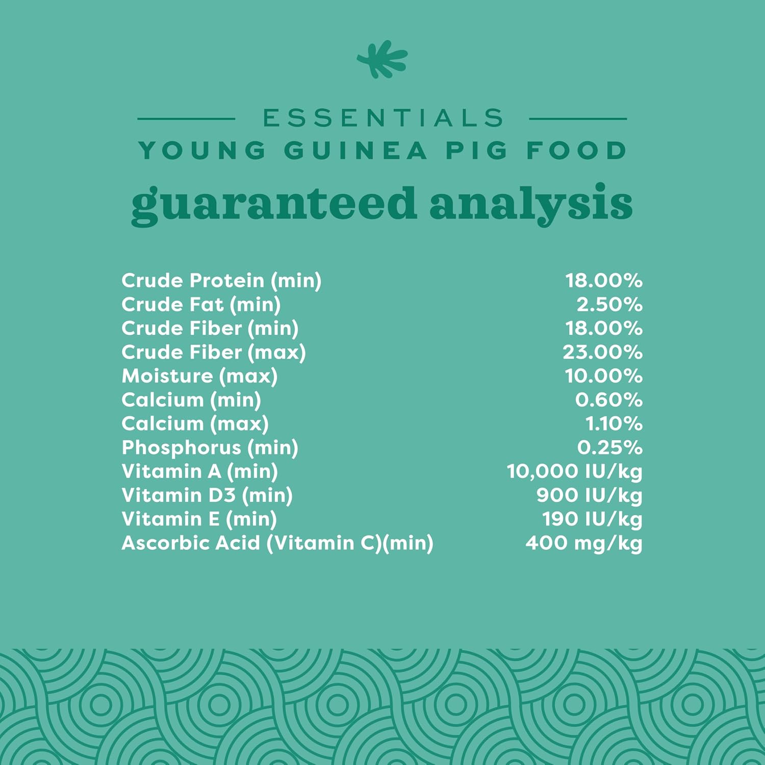 Oxbow Essentials Young Guinea Pig Food, Guinea Pig Pellets Made with Timothy Hay, Stabilized Vitamin C, Small Animal Pet Products, Small Animal Food Made in USA, High Fiber, 10 lb. Bag - Image 8