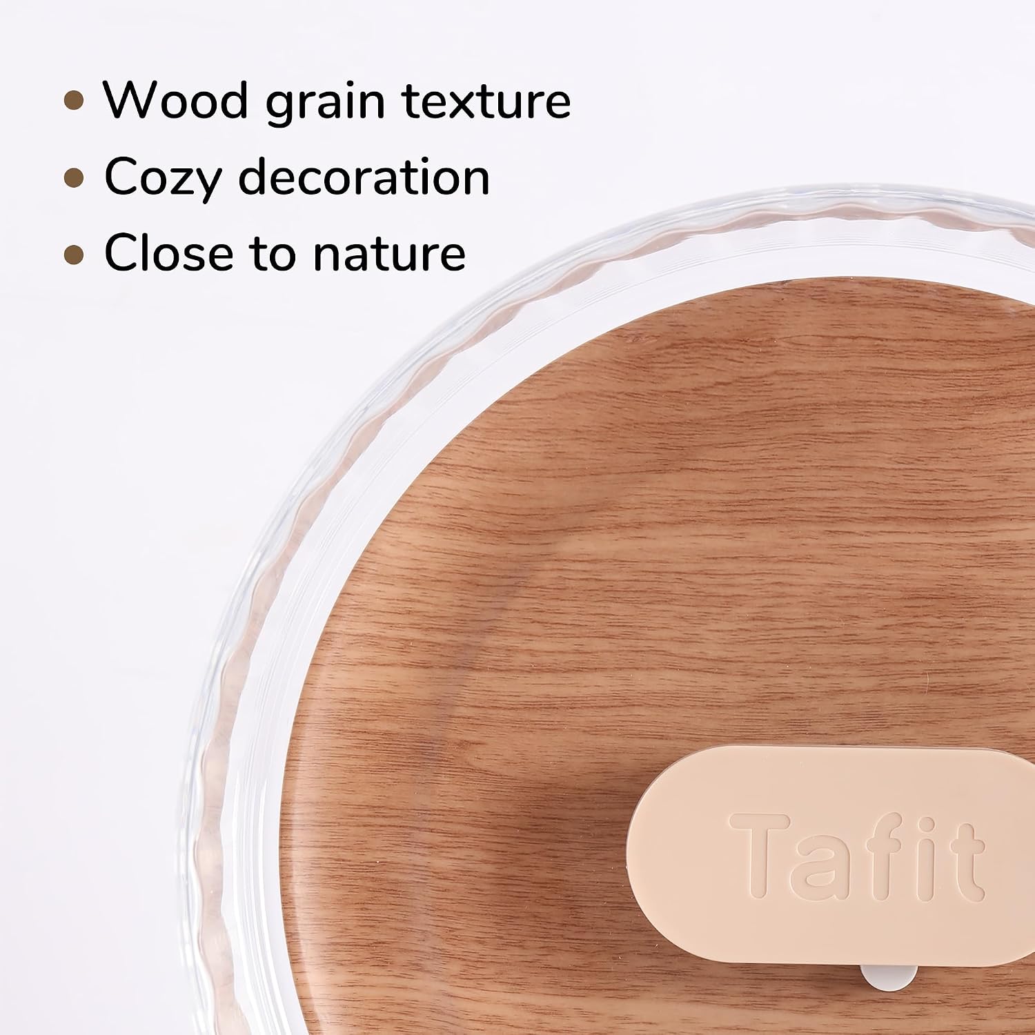 Silent Hamster Wheel 10.5 Inch Dual-Bearings Quiet Running Exercise Wheels with Wood Grain Backboard, Height Adjustable for Syrian Hamsters, Gerbils, Mice, Hedgehog, Lemmings, Warm Brown - Image 2