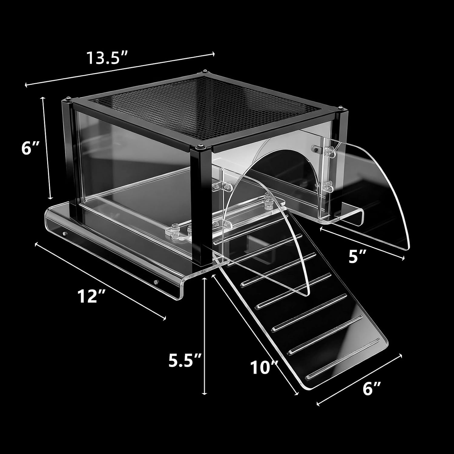 Turtle Topper Basking Platform for Aquatic Turtles 10/20/29/55 Gallon Tank, Aquatic Reptile Ramp Dock, Terrace, Accessories - Image 8