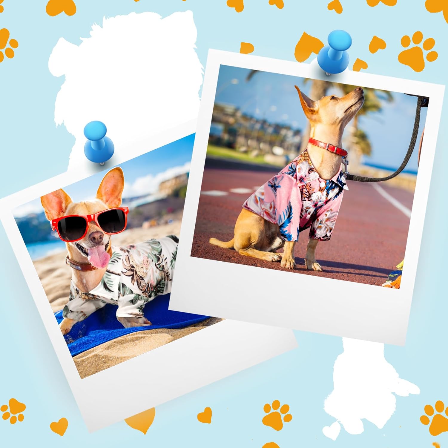 Weewooday 4 Pieces Small Pet Summer T-Shirts Hawaii Style Floral Pet Dog Shirt Breathable Cool Clothes Beach Seaside Puppy Sweatshirt for Puppy(Floral Style,X-Small) - Image 5