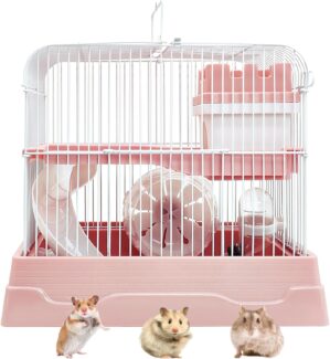 PINVNBY 2-Tier Dwarf Hamster Cage, ...