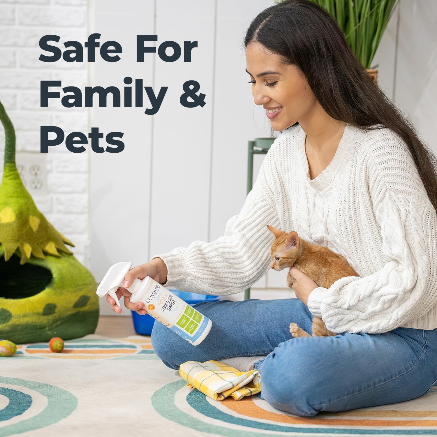 Oxyfresh Pet Stain & Odor Remover, Strong Carpet Stain Remover & Cleaner Spray – Advanced Pet Urine Odor Eliminator for Entire Home - Fast Acting Dog & Cat Urine Neutralizer - Image 5