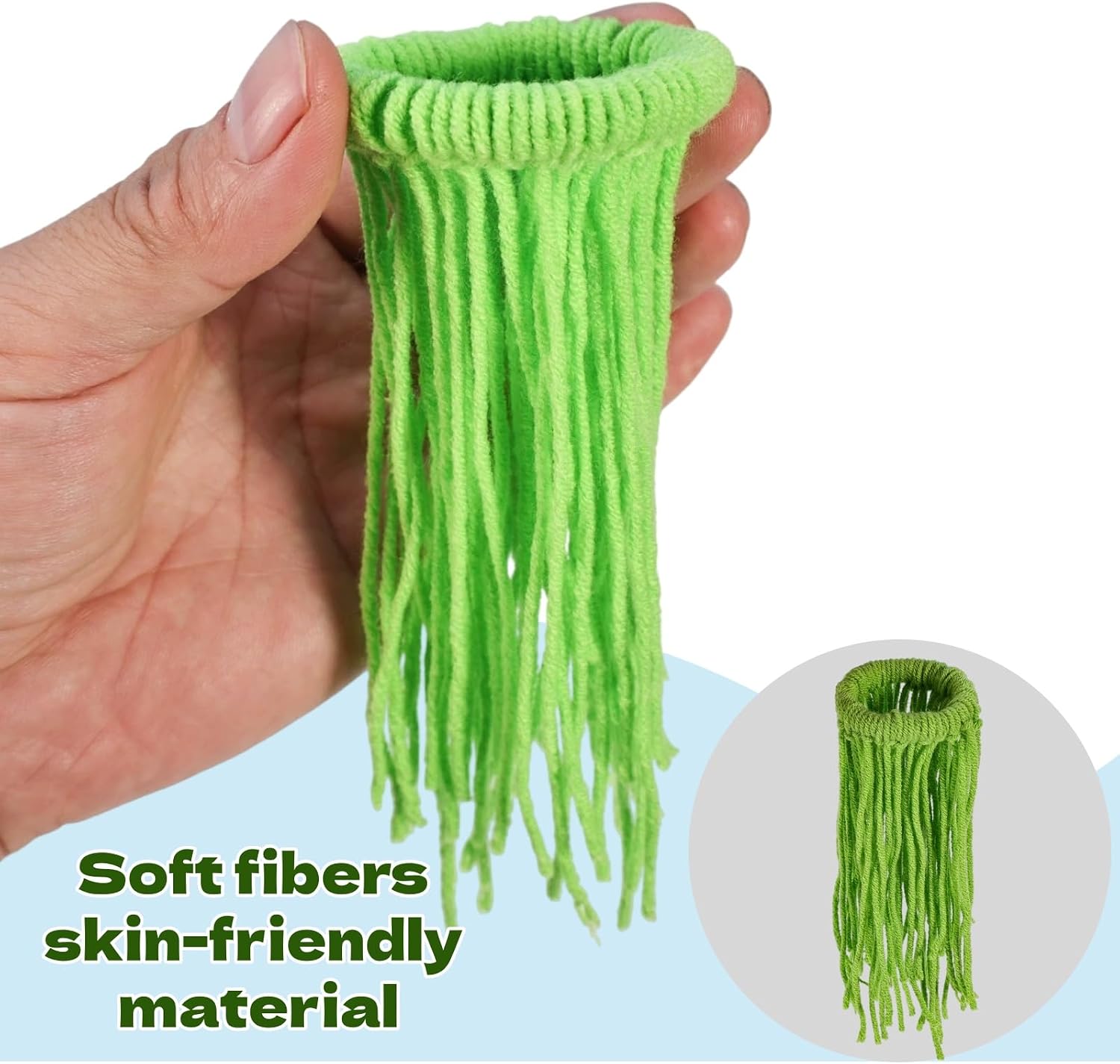 Spawning Mop Handmade Fish Breeding Grass Fish Tank Breeding Mop Decorative Aquarium Plants Floating Green Aquarium Decor for Securing Eggs and Protecting New Fry - Image 5