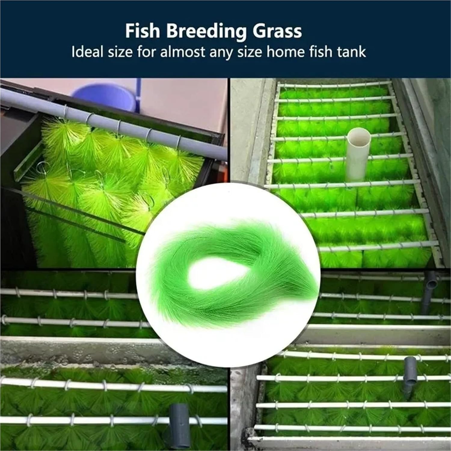 6 Pcs 60-100cm Flexible Fish Hatching Grass Koi Spawning Breeding Brush, Mute Filter Media Tool(60cm) - Image 5