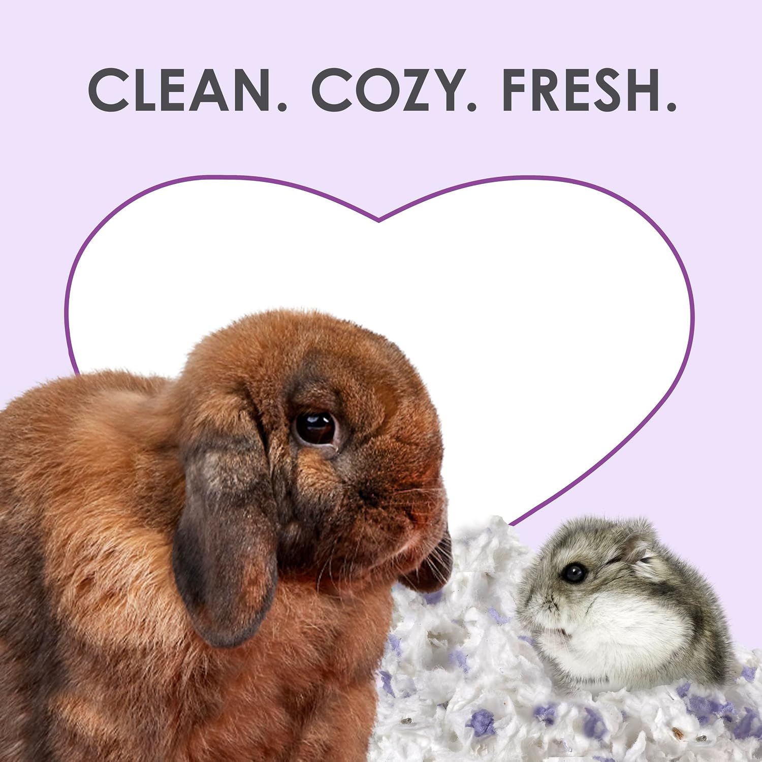 Kaytee Clean & Cozy Lavender Paper Bedding For Pet Guinea Pigs, Rabbits, Hamsters, Gerbils, and Chinchillas, 49.2 Liters - Image 8