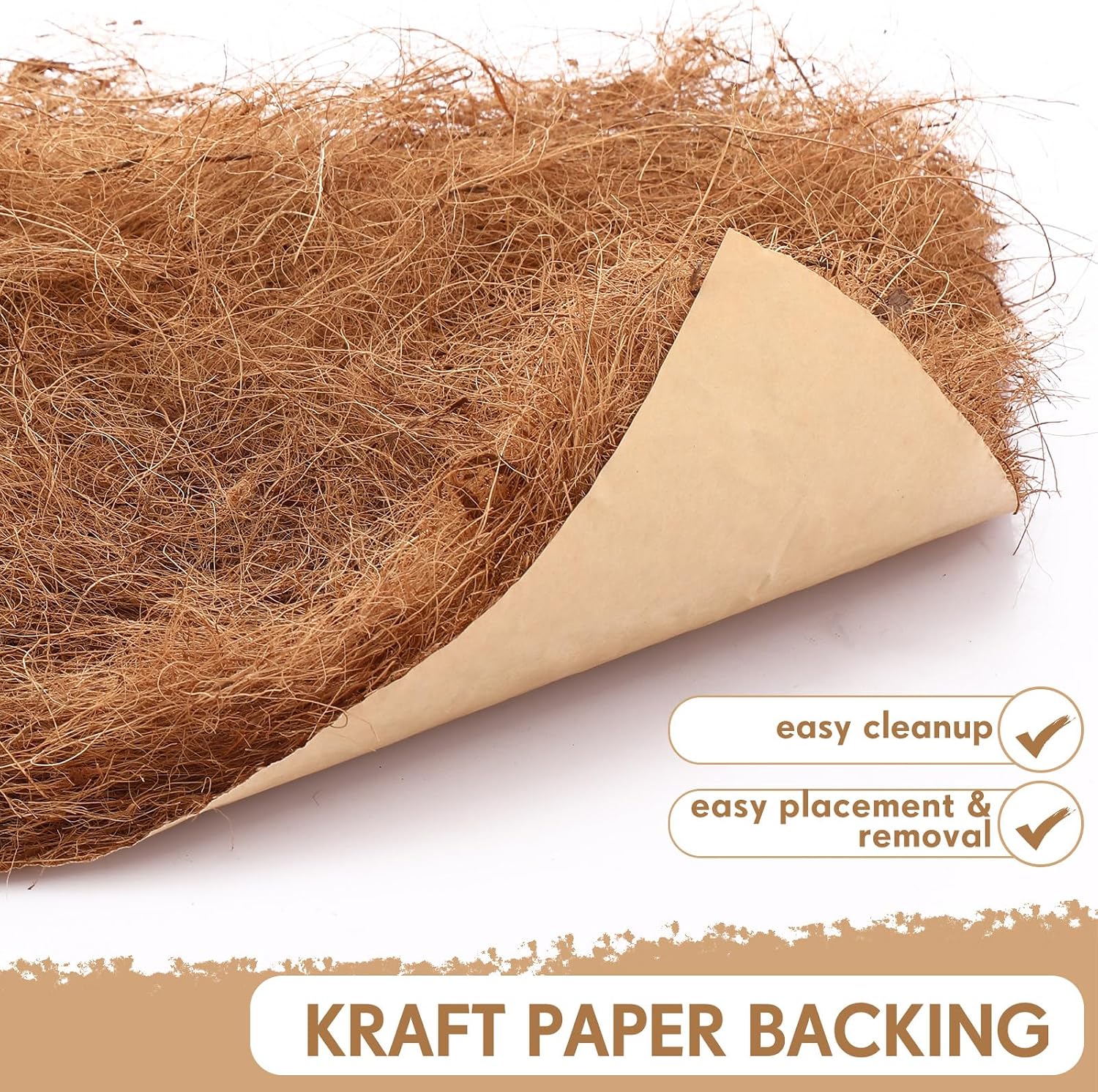 Yerliker 3 Pack Chicken Nest Box Pads Laying Hen Nesting Box Liners Nesting Pads Natural Coconut Fiber for Chicken Coop Bedding Fit Most Nest Boxes - Image 3