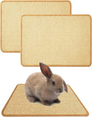 Oncpcare 2PCS Rabbit Scratch Mat Na...