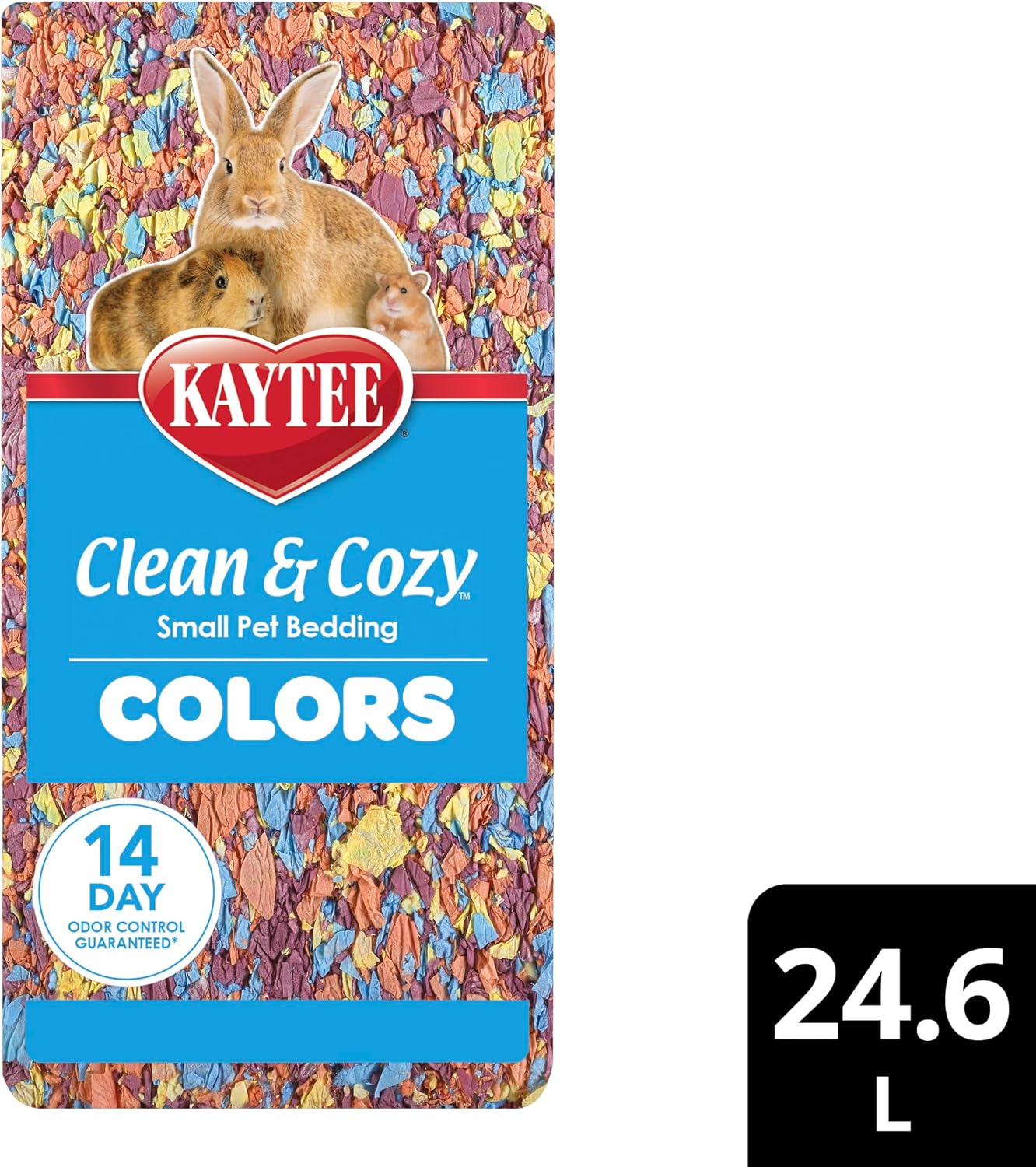Kaytee Clean & Cozy Colors, Small Animal Bedding with Extreme Odor Control, Kaleidoscope, 24.6 Liters - Image 10