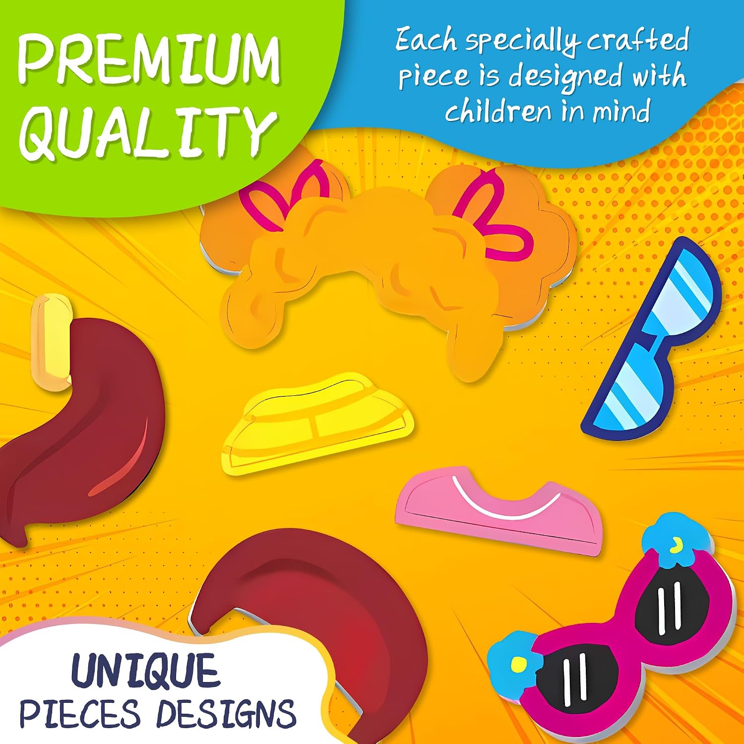 Magnetic Puzzles for Kids- Educational Magnetic Book, Crazy Face Dress-Up Game & Preschool Toddler Learning Activities, Travel-Friendly STEM Toy, Fun Fridge Magnets for Toddlers 1-3 3-12 - Image 4