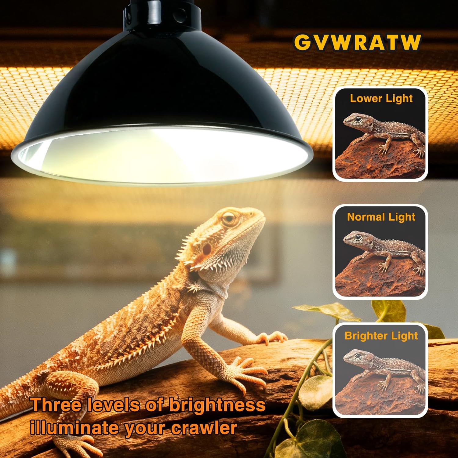 8.5-inch Standard Lamp Dome for Reptile Heating Lamps, Ceramic Heat Emitters, Max 200W for Bearded Dragons, Turtles, Snakes and Lizards, E26 Base - Image 2