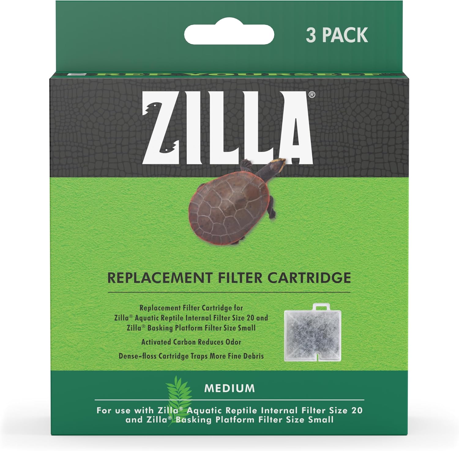 Zilla Replacement Filter Cartridges Medium, 3 Count ( Pack of 1) - Image 3