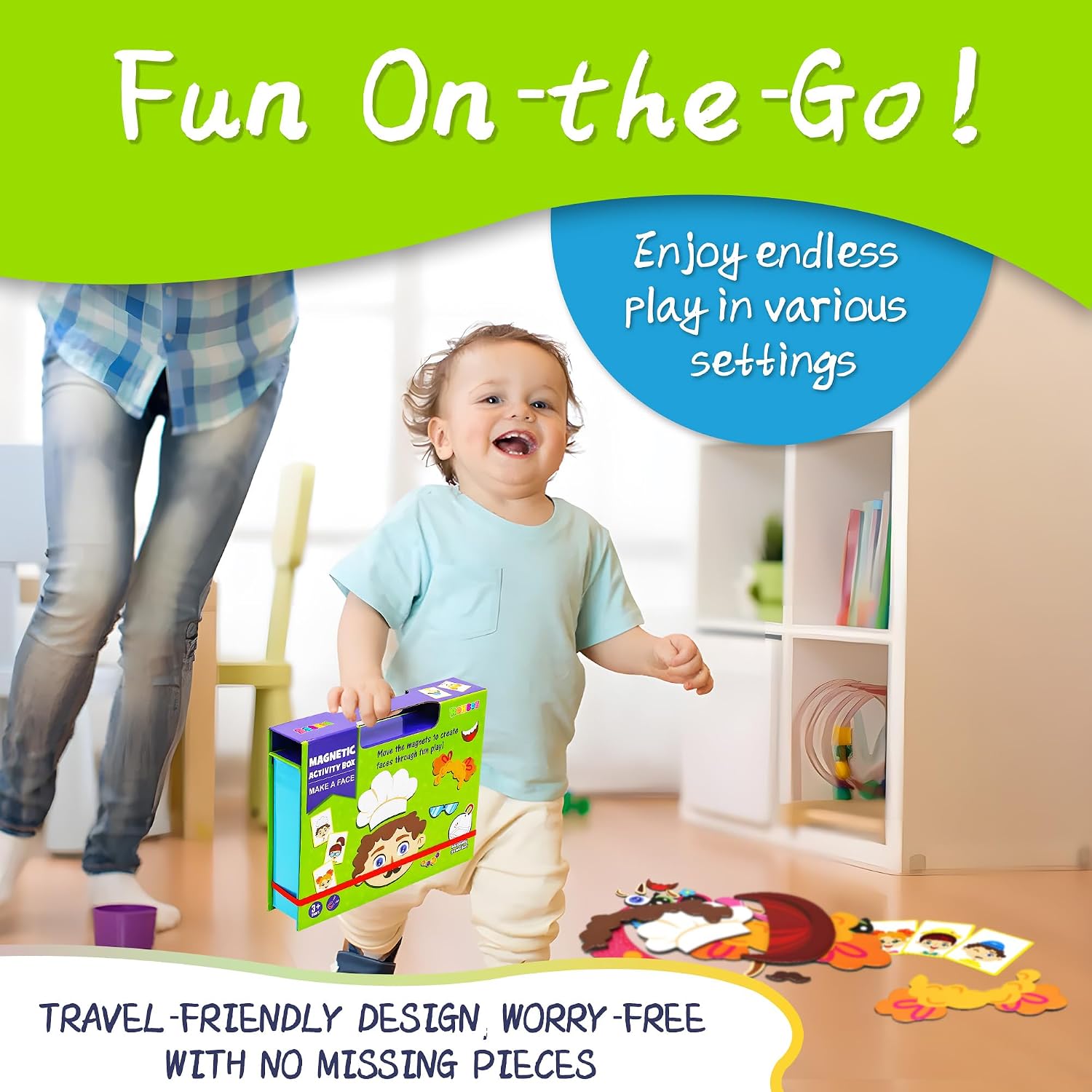 Magnetic Puzzles for Kids- Educational Magnetic Book, Crazy Face Dress-Up Game & Preschool Toddler Learning Activities, Travel-Friendly STEM Toy, Fun Fridge Magnets for Toddlers 1-3 3-12 - Image 7