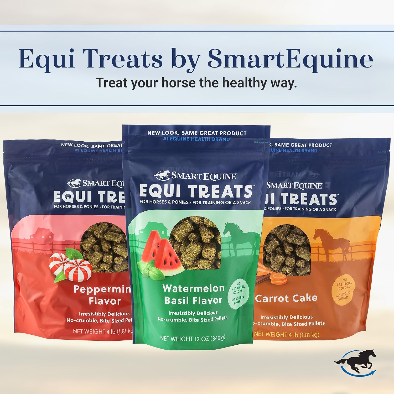 SmartEquine Equi Treats Apple Pie Flavor, 4 lb Bag | Made with Timothy Grass & Sunflower Meal | Low ESC & Starch | Bite-Sized | No Added Sugar | Cookies for Horses - Image 7