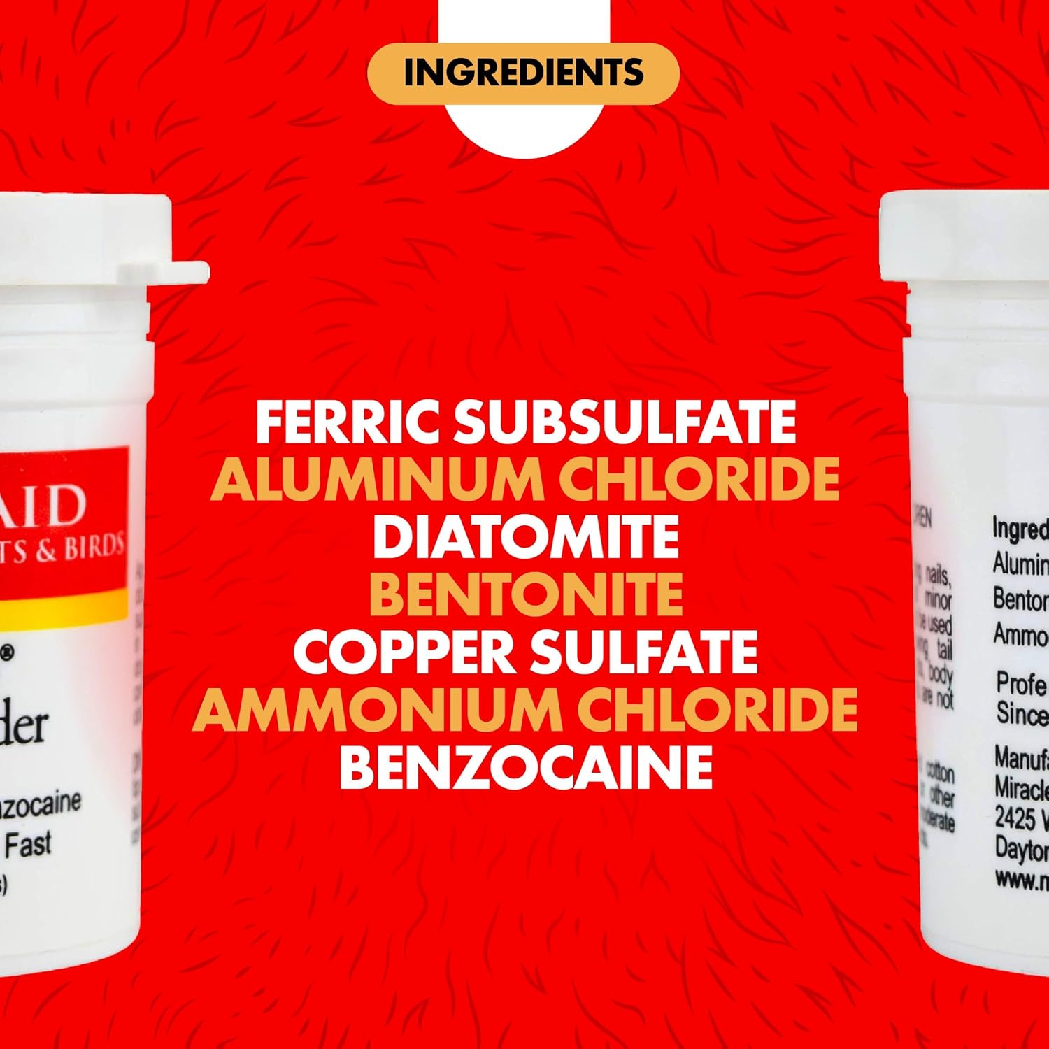 Miracle Care Kwik Stop Styptic Powder for Dogs, Cats and Birds, 0.5 Ounce, Fast Acting Blood Stop Powder with Pain Relieving Benzocaine | Fast Acting Blood Stop Powder with Pain Relieving Benzocaine, For Nail & Claw Clipping, Wing Trimming, or Minor Cuts - Image 2