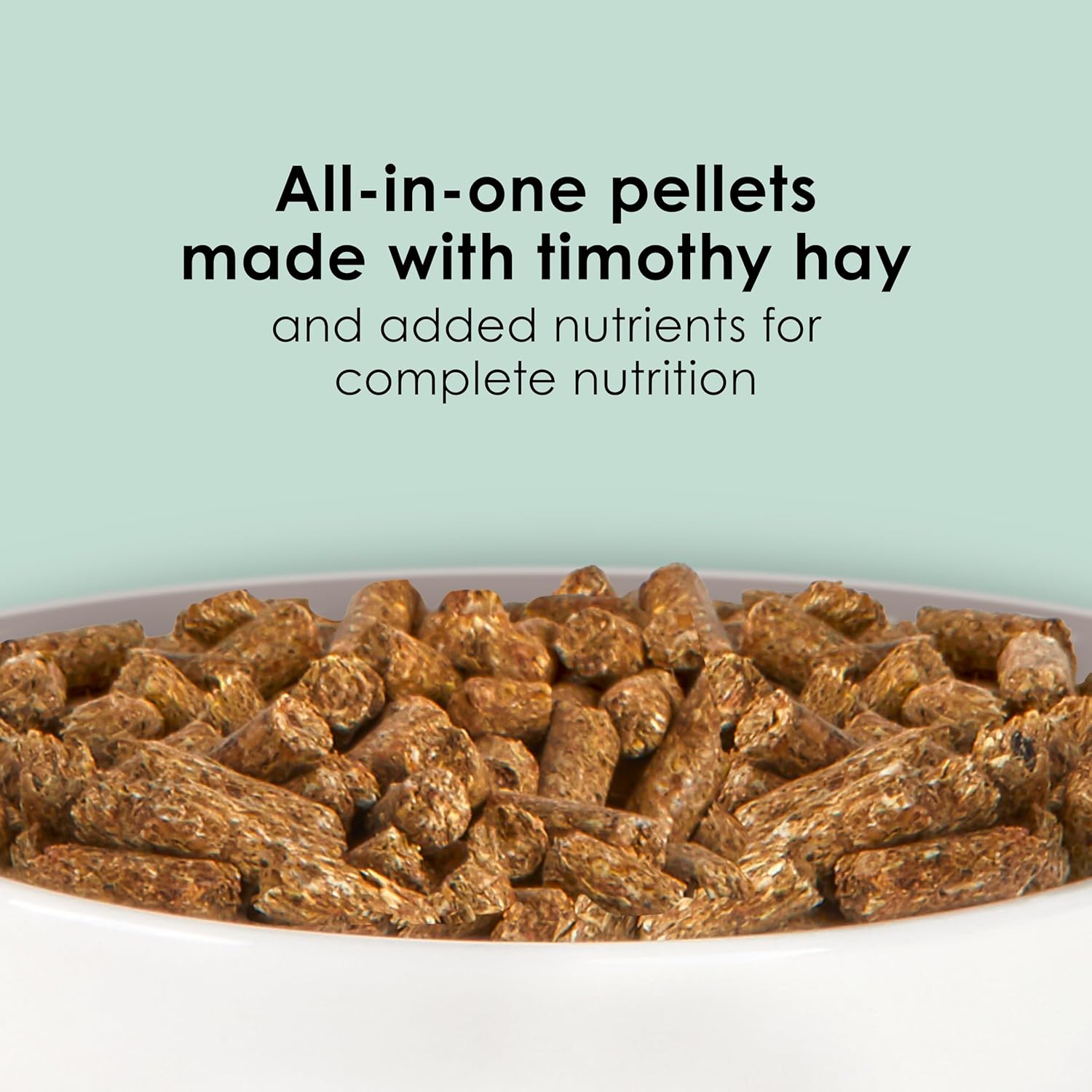 Kaytee Timothy Complete Rabbit Food, Made with Timothy Hay, High in Fiber, Supports Dental Health and Digestion, 9.5 pounds - Image 2
