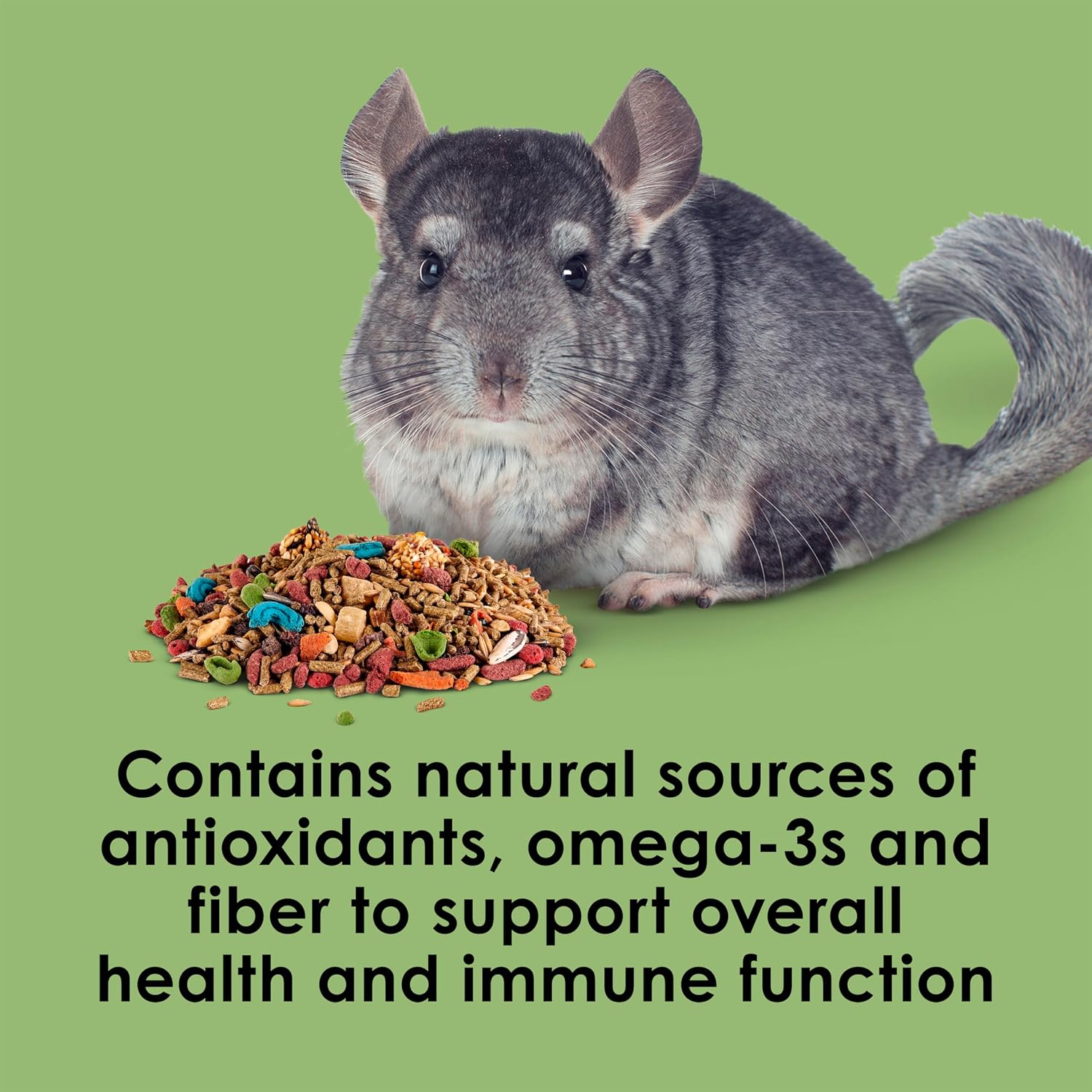 Kaytee Fiesta Chinchilla Food, Nutritious and Fun Blend, Supports Dental Health and Digestion, 2.5 pounds - Image 6