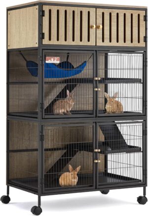 Fragess Metal Large Guinea Pig Cage...