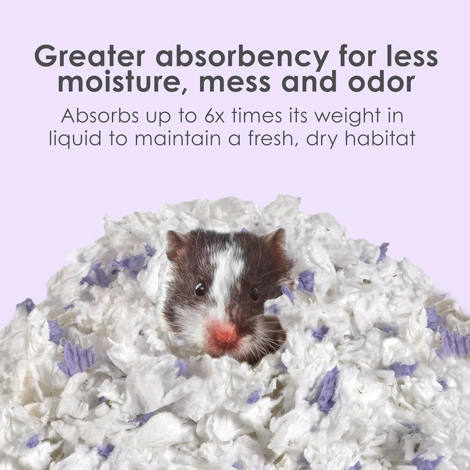 Kaytee Clean & Cozy Lavender Paper Bedding For Pet Guinea Pigs, Rabbits, Hamsters, Gerbils, and Chinchillas, 49.2 Liters - Image 6