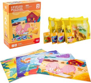 TOI Leveled Puzzles for Kids Aged 2...